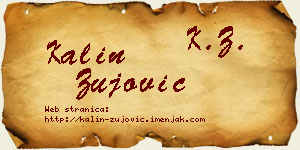 Kalin Žujović vizit kartica
